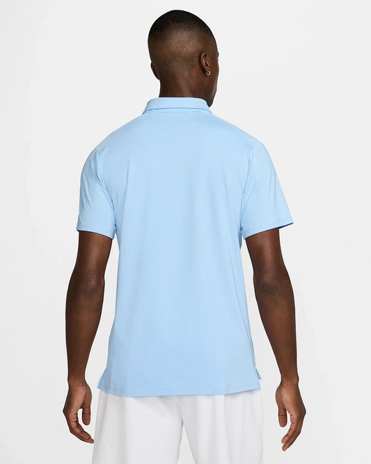 NikeCourt Advantage Men's Dri-FIT Tennis Polo - Psychic Blue Star Blue Black - FZ6907-422