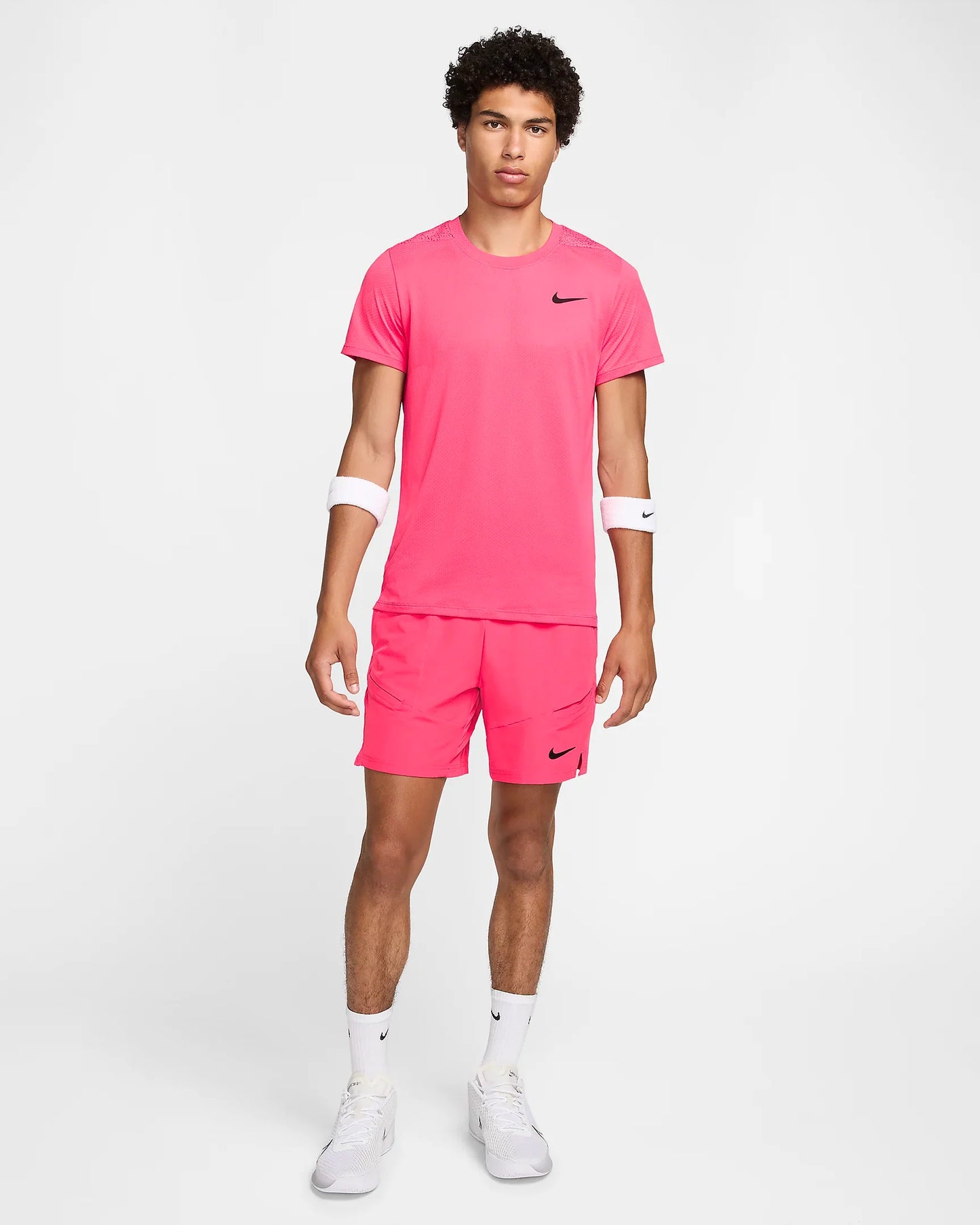 NikeCourt Advantage Men's Dri-FIT 7" Tennis Shorts - Hot Pink - FD5336-629