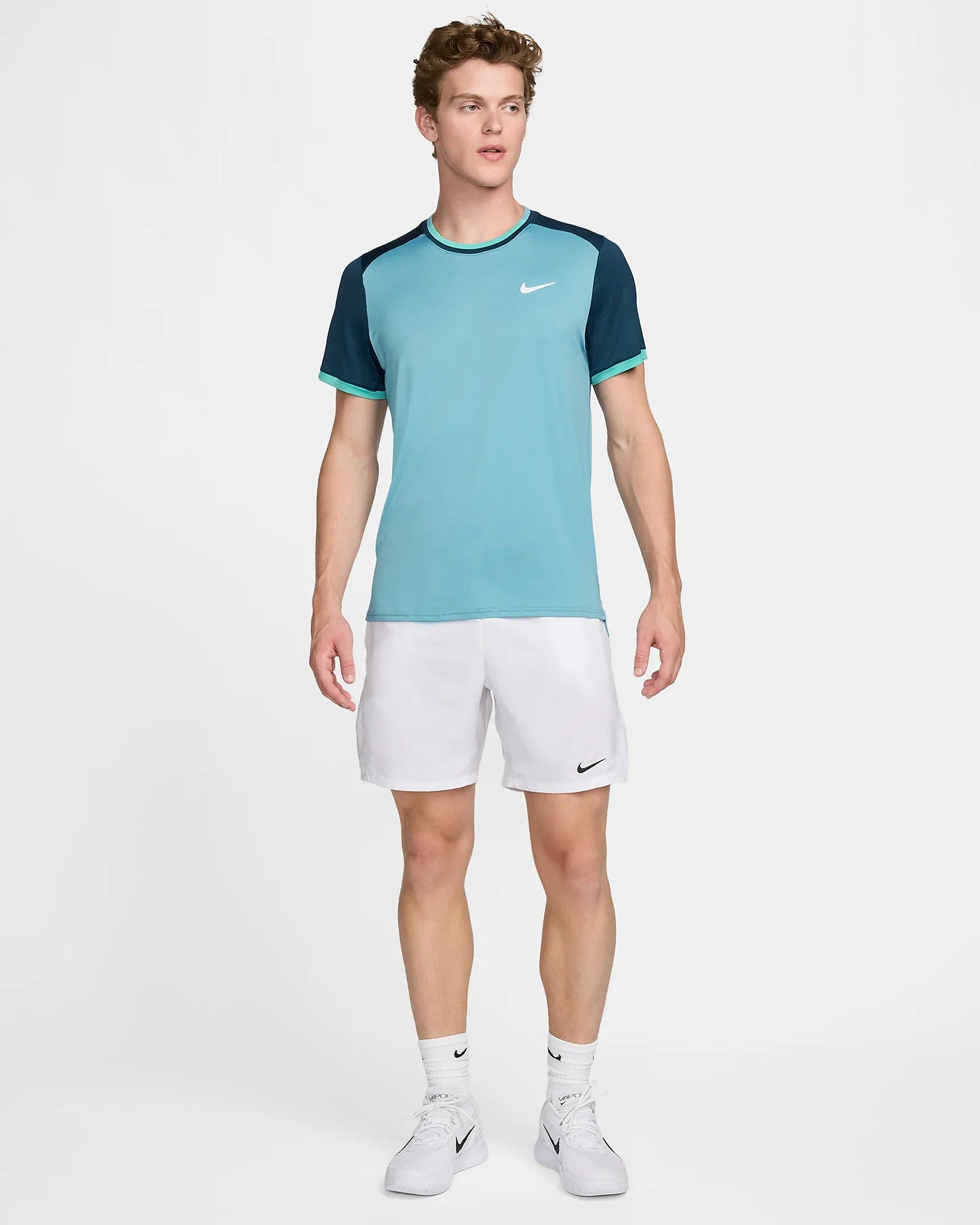 NikeCourt Advantage Men's Dri-FIT Tennis Top - Light Blue - FD5320-464