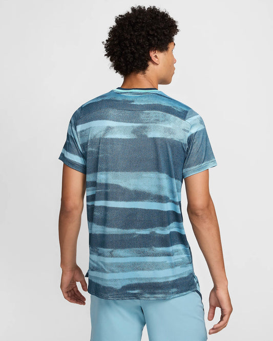 NikeCourt Advantage Men's Dri-FIT Tennis Top - Light Blue - FQ2088-464