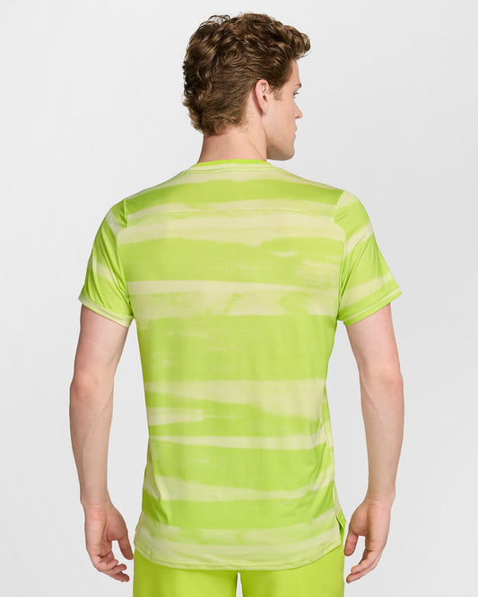 NikeCourt Advantage Men's Dri-FIT Tennis Top - Life Lime Black - FQ2088-751