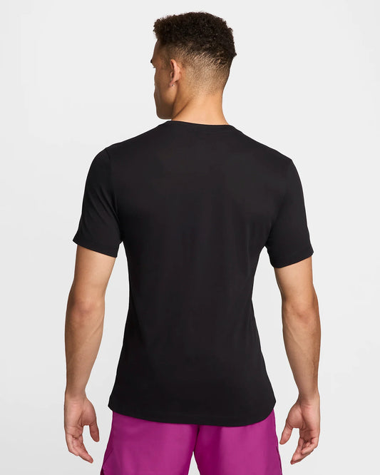 NikeCourt Men's Dri-FIT Tennis T-Shirt - Black - FZ8109-010