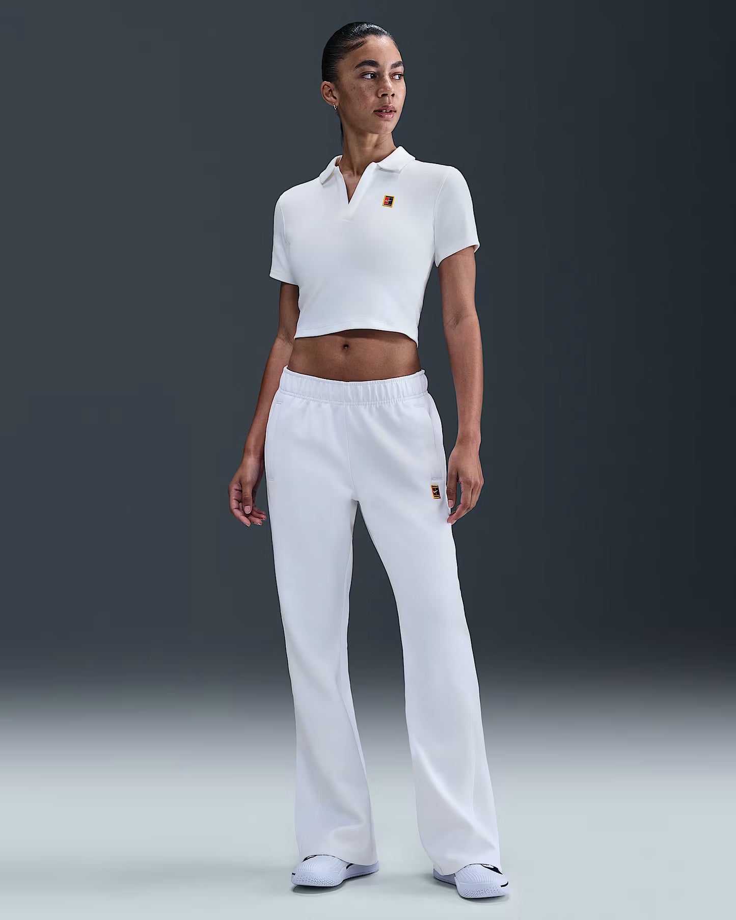 NikeCourt Heritage Women's Short Sleeve Cropped Tennis Polo