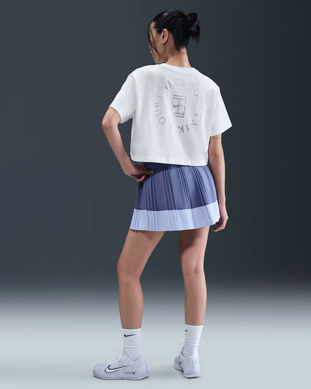 Nike Women's Dri-FIT Slam Short Sleeve Crop Tee US Open