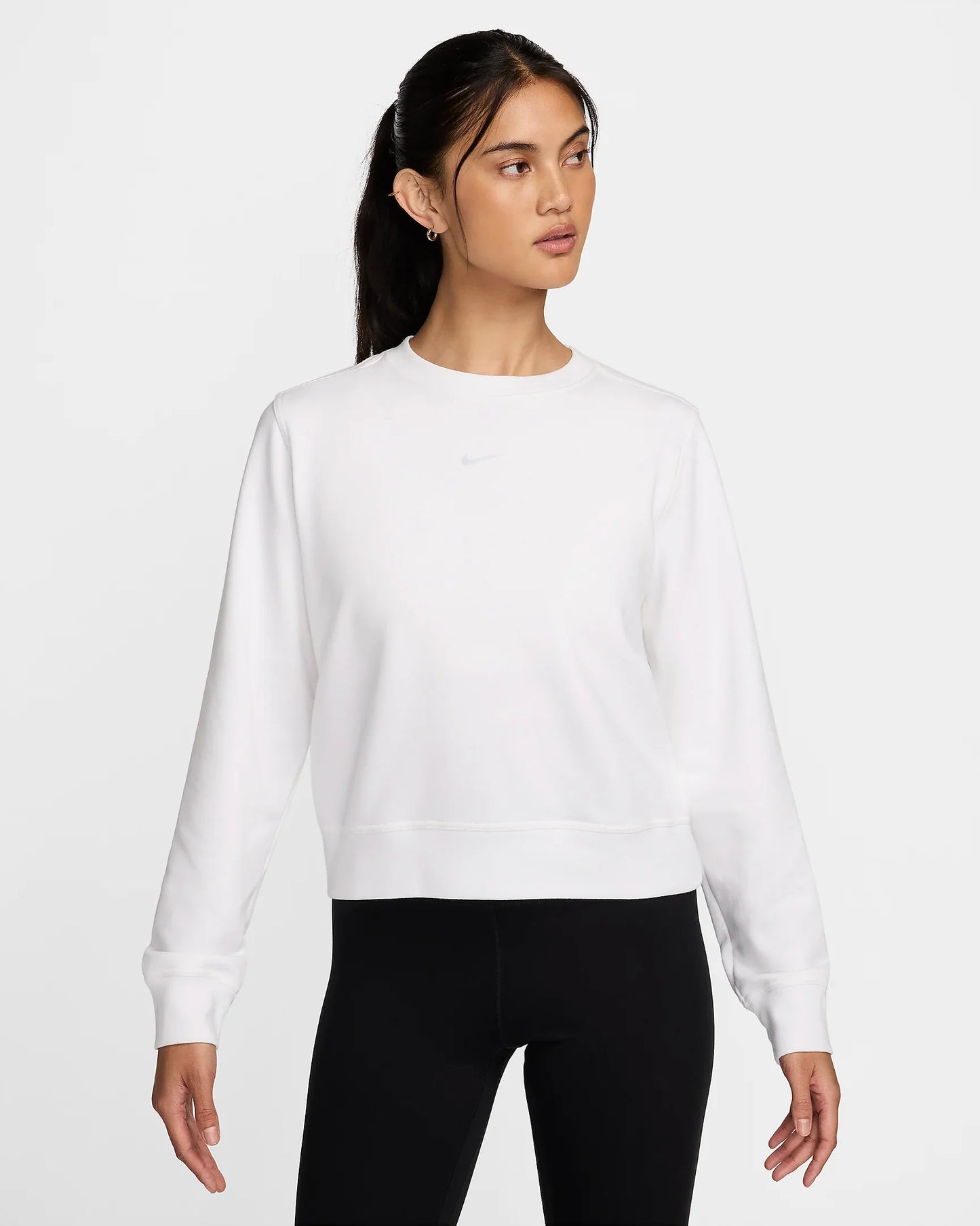 Nike Dri-FIT One Sweatshirt - White - FB5125-100