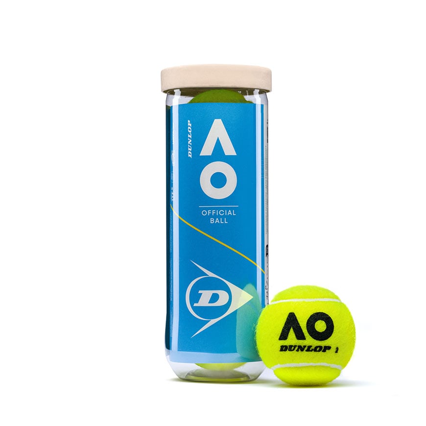 Dunlop Australian Open tennis ball can with ball