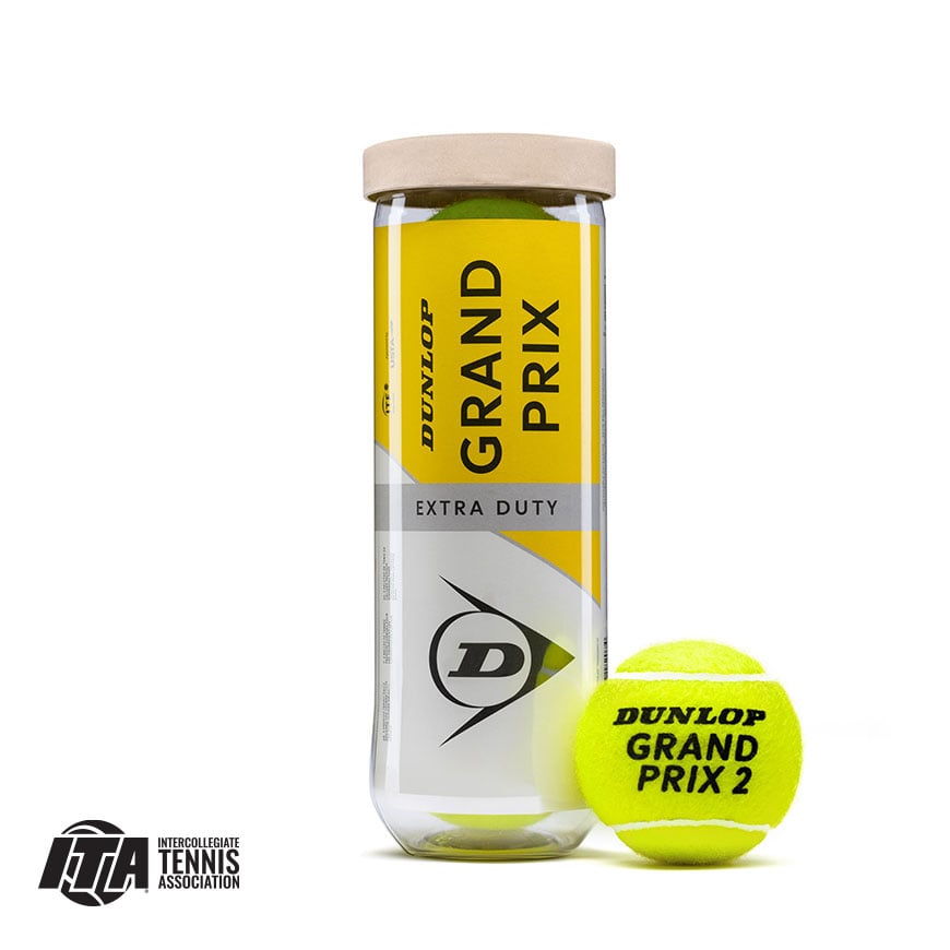 Dunlop Grand Prix Extra Duty tennis ball can with ball