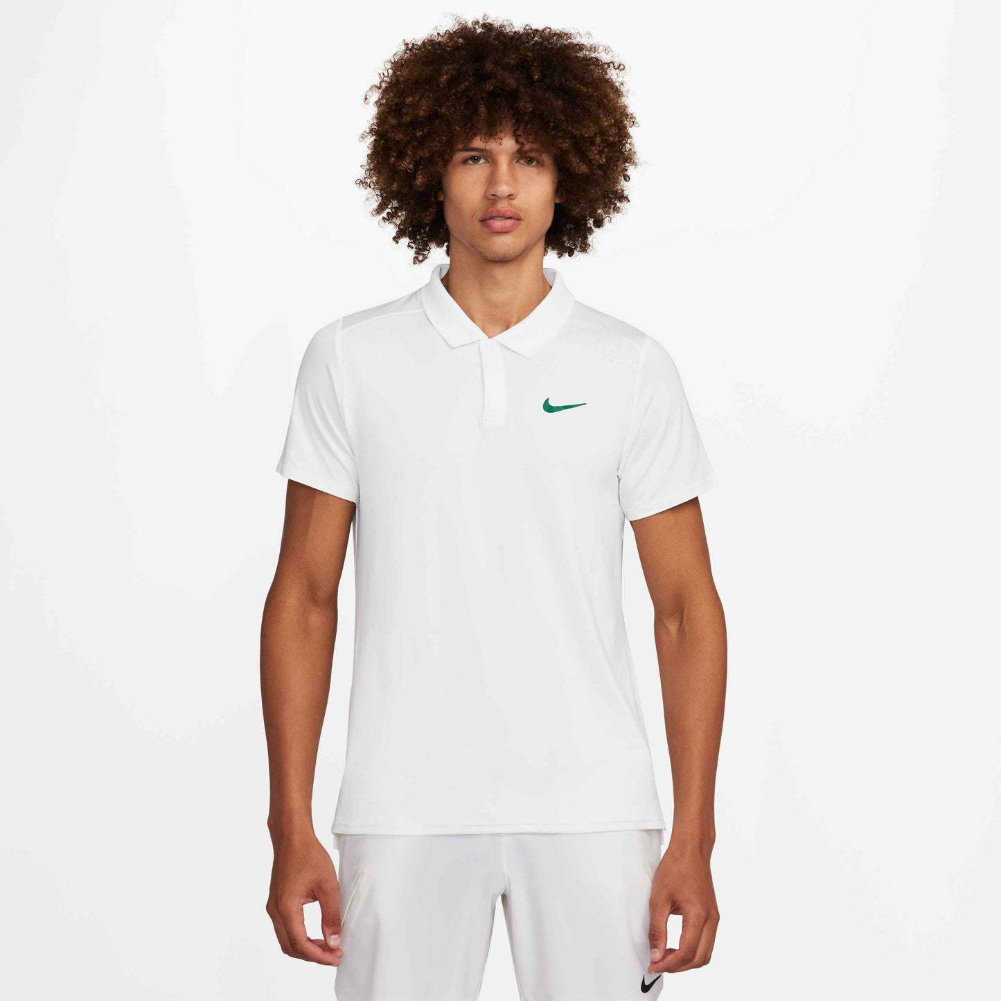 NikeCourt Advantage Men's Dri-FIT Tennis Polo - White Malachite - FD5317-102