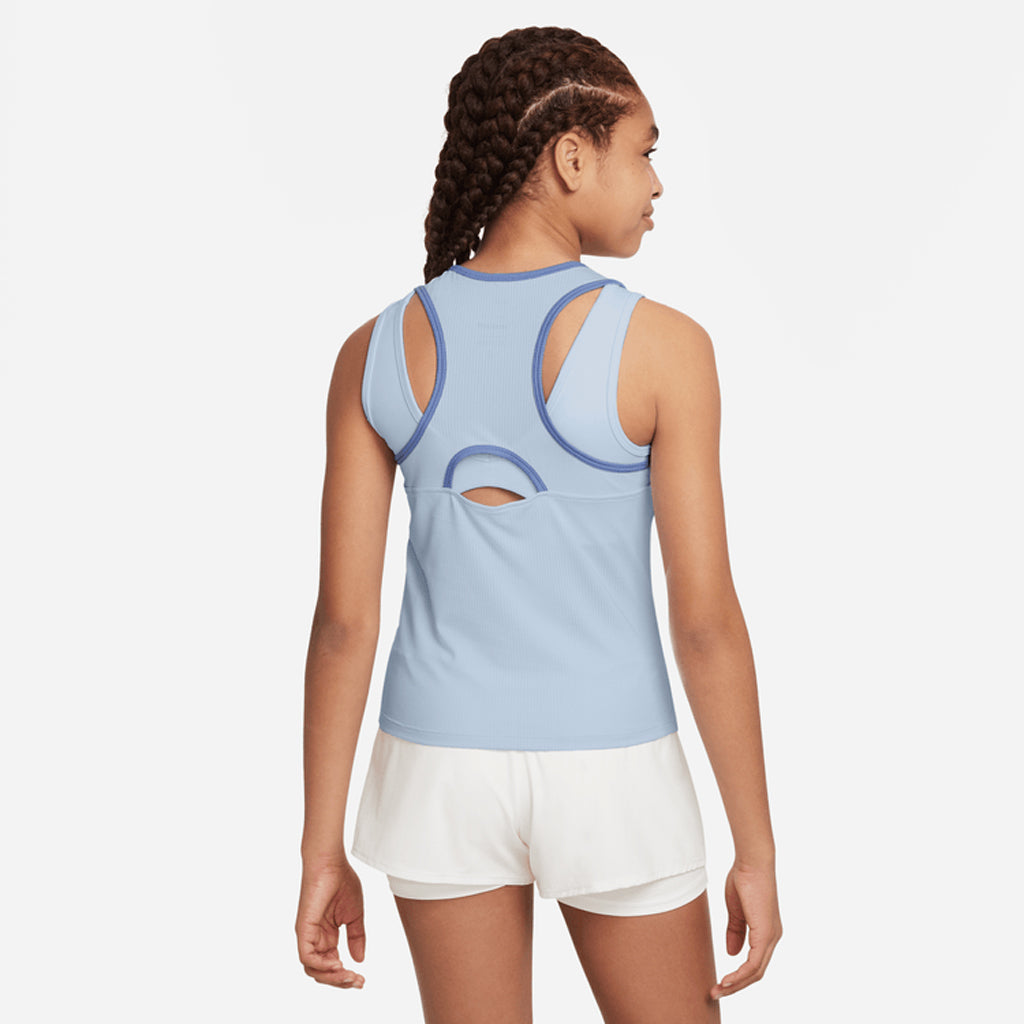 Nike Girl's NikeCourt Dri-FIT Victory Tank - Blue Tint - CV7573-423