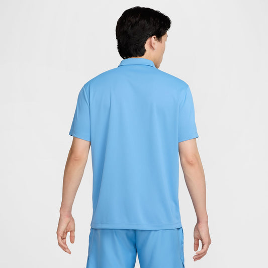 Nike Men's NikeCourt Dri-FIT Polo Solid - Blue - DH0857-489