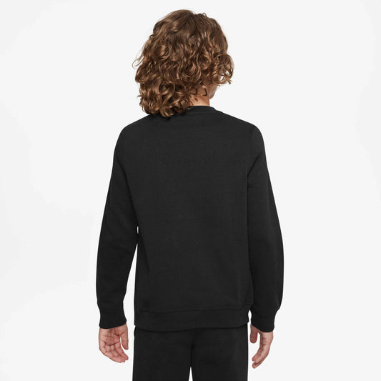 Nike Boy's Sportswear Club Crew - Black - DX5081-010