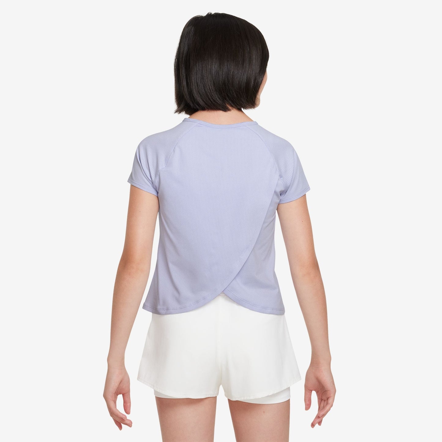 Nike Girl's NikeCourt Victory Dri-FIT Top Short Sleeve - Oxygen Purple - CV7567-536