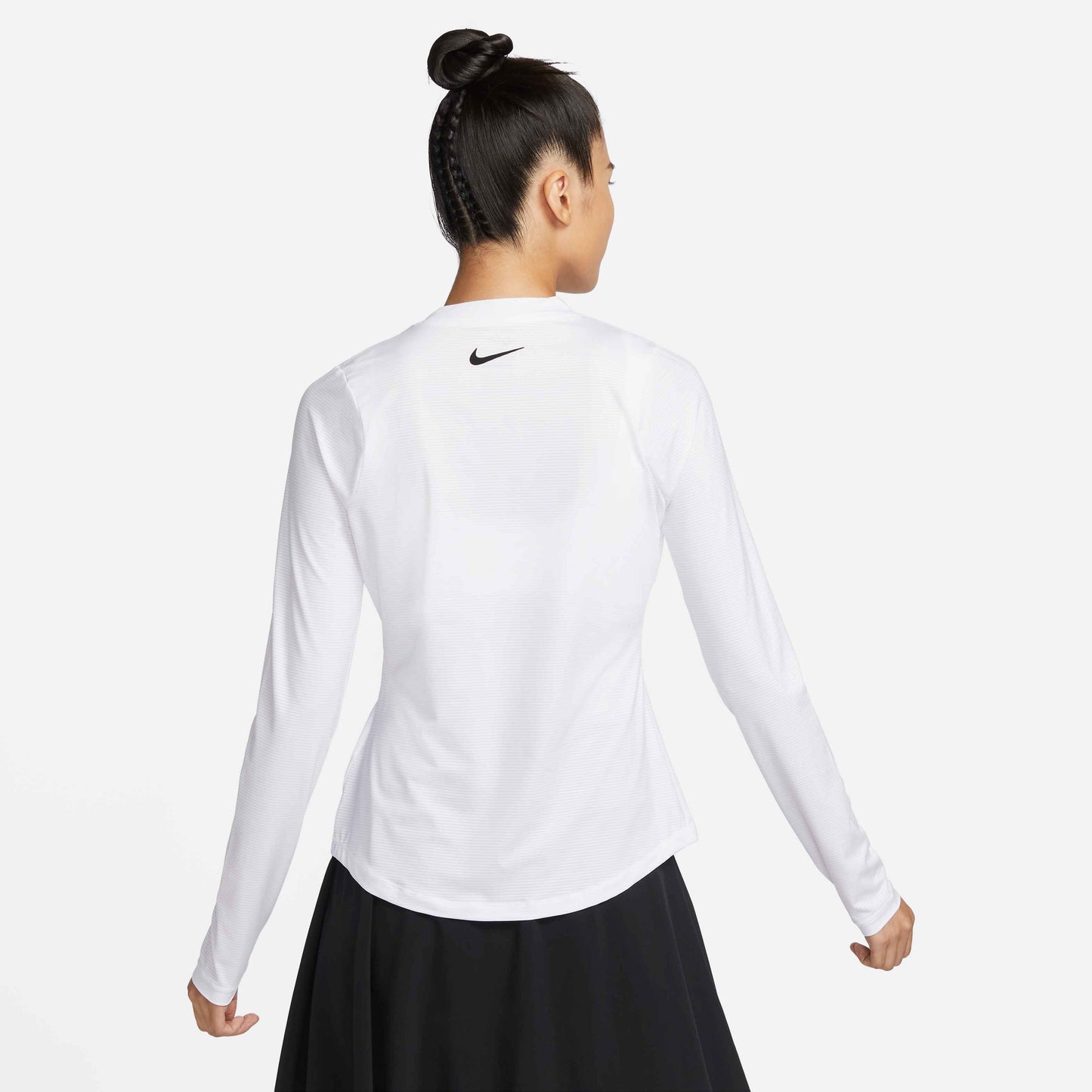 Nike Women's Dri-FIT Victory Long Sleeve Print Top - White - DH2068-100