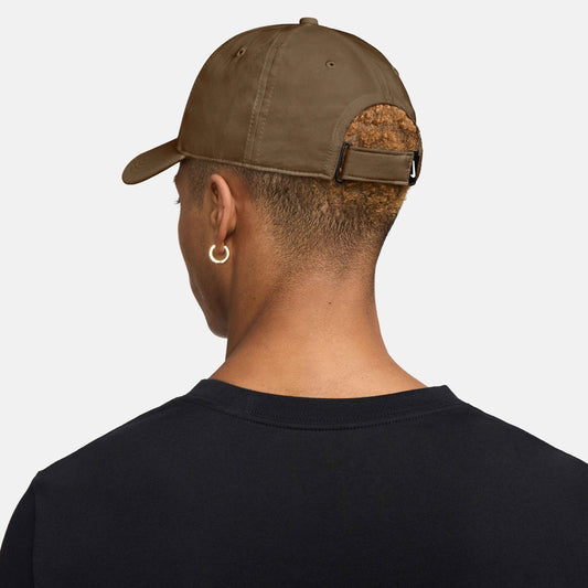 Nike Dri-FIT Club Structured Swoosh Cap - Mosswood Brown White - FB5625-235