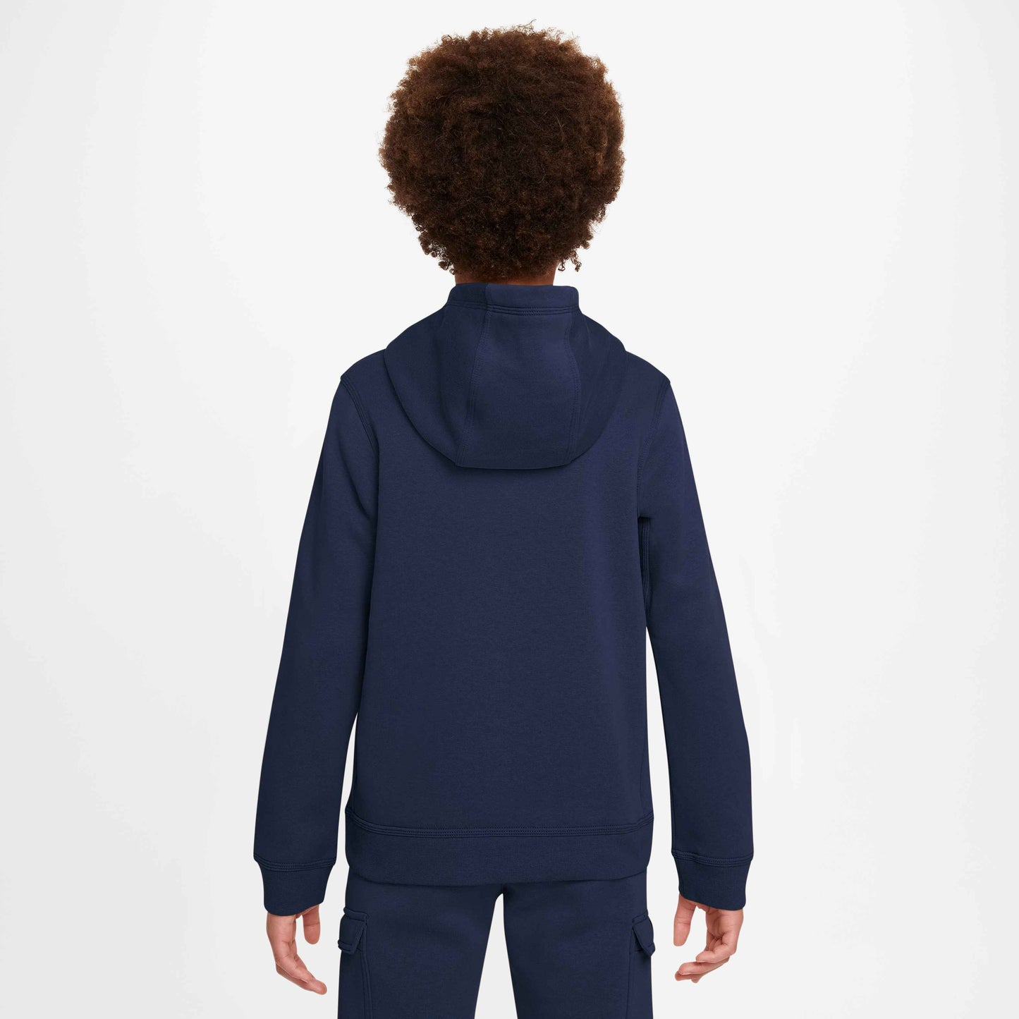 Nike Boy's Sportwear Hoodie Pull-Over Club - Midnight Navy - BV3757-410