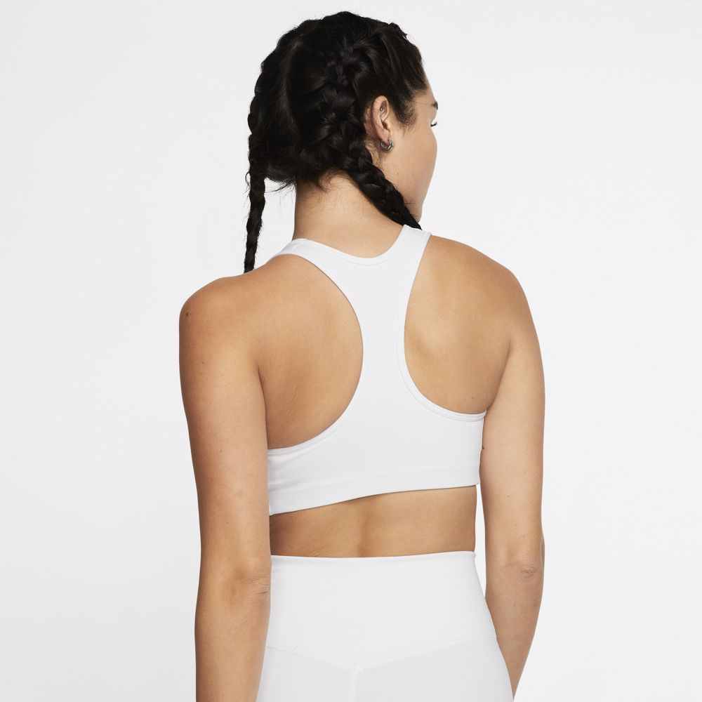 Nike Swoosh Women's Medium-Support Bra - White - BV3636-100