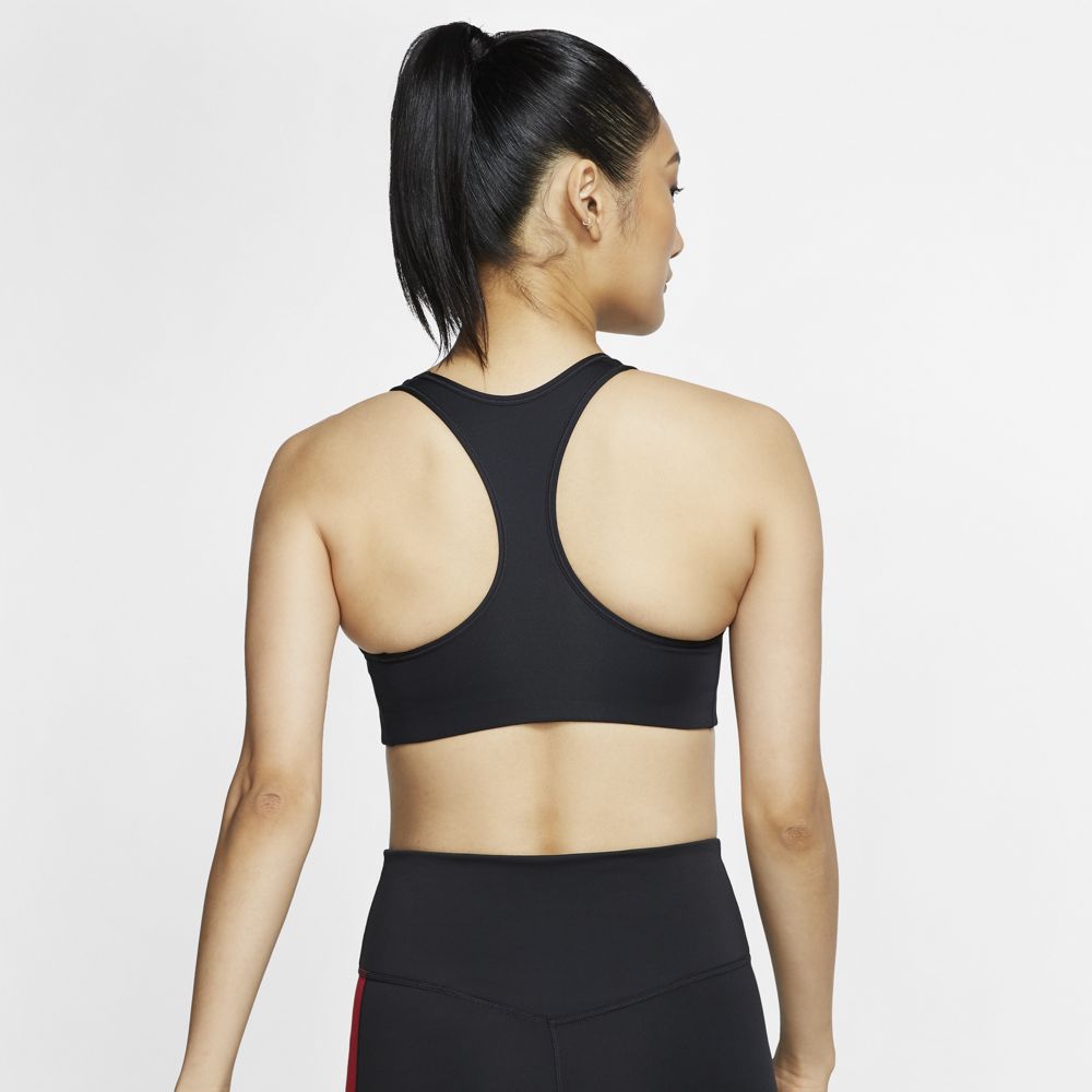 Nike Swoosh Women's Medium-Support Bra - Black - BV3636-010