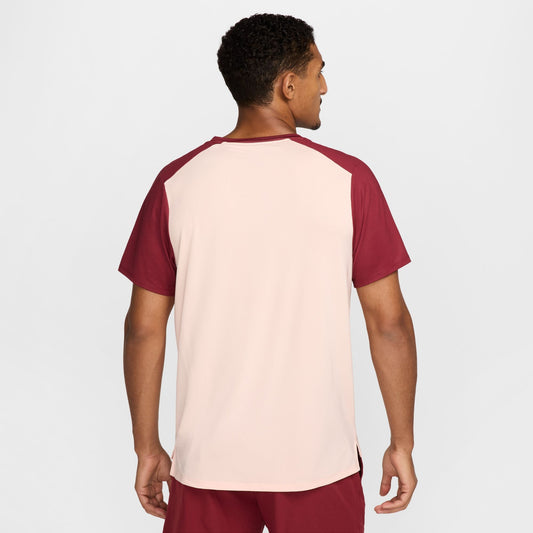 NikeCourt Advantage Men's Dri-FIT Tennis Printed Top - 2025 - Team Red Washed Coral White - FZ9845-677