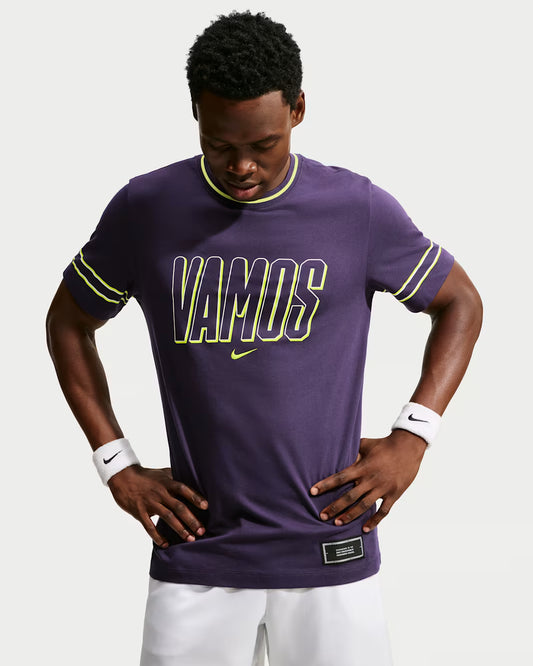 NikeCourt Men's Dri-FIT Carlos Alcaraz Tee USO - Purple Dynasty - IM6121-525