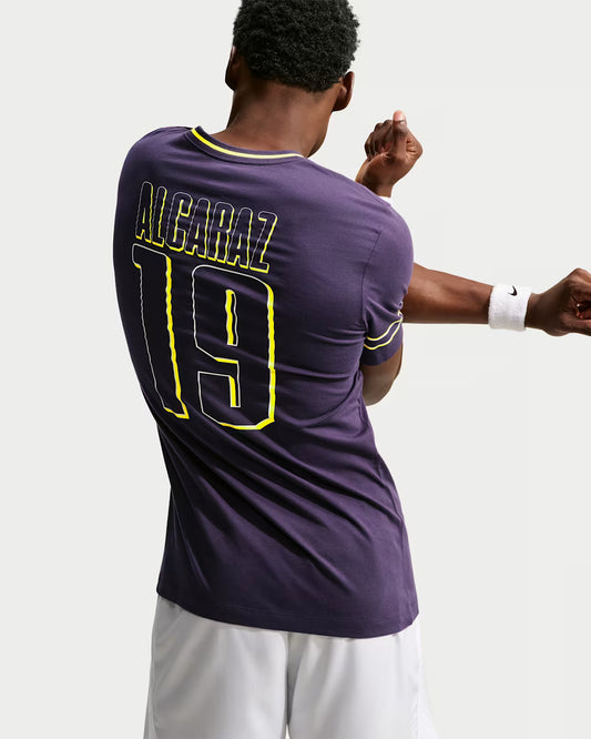 NikeCourt Men's Dri-FIT Carlos Alcaraz Tee USO - Purple Dynasty - IM6121-525
