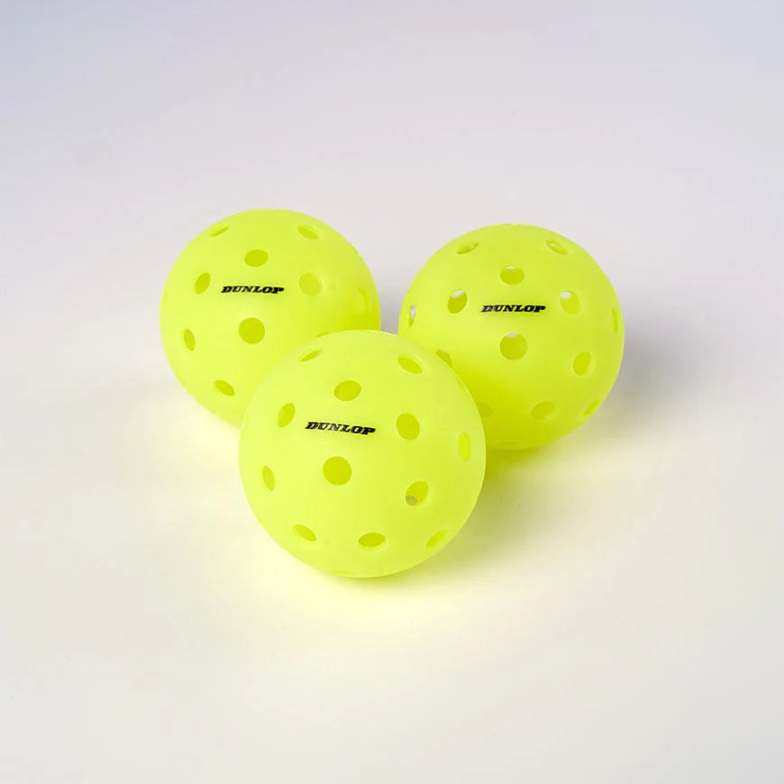 Dunlop Pro-Sphere Outdoor Pickleball Ball (Yellow) - 3 pack