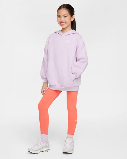 Nike Sportswear Club Fleece Big Kids' Oversized Pullover Hoodie - Doll White - FZ5579-537