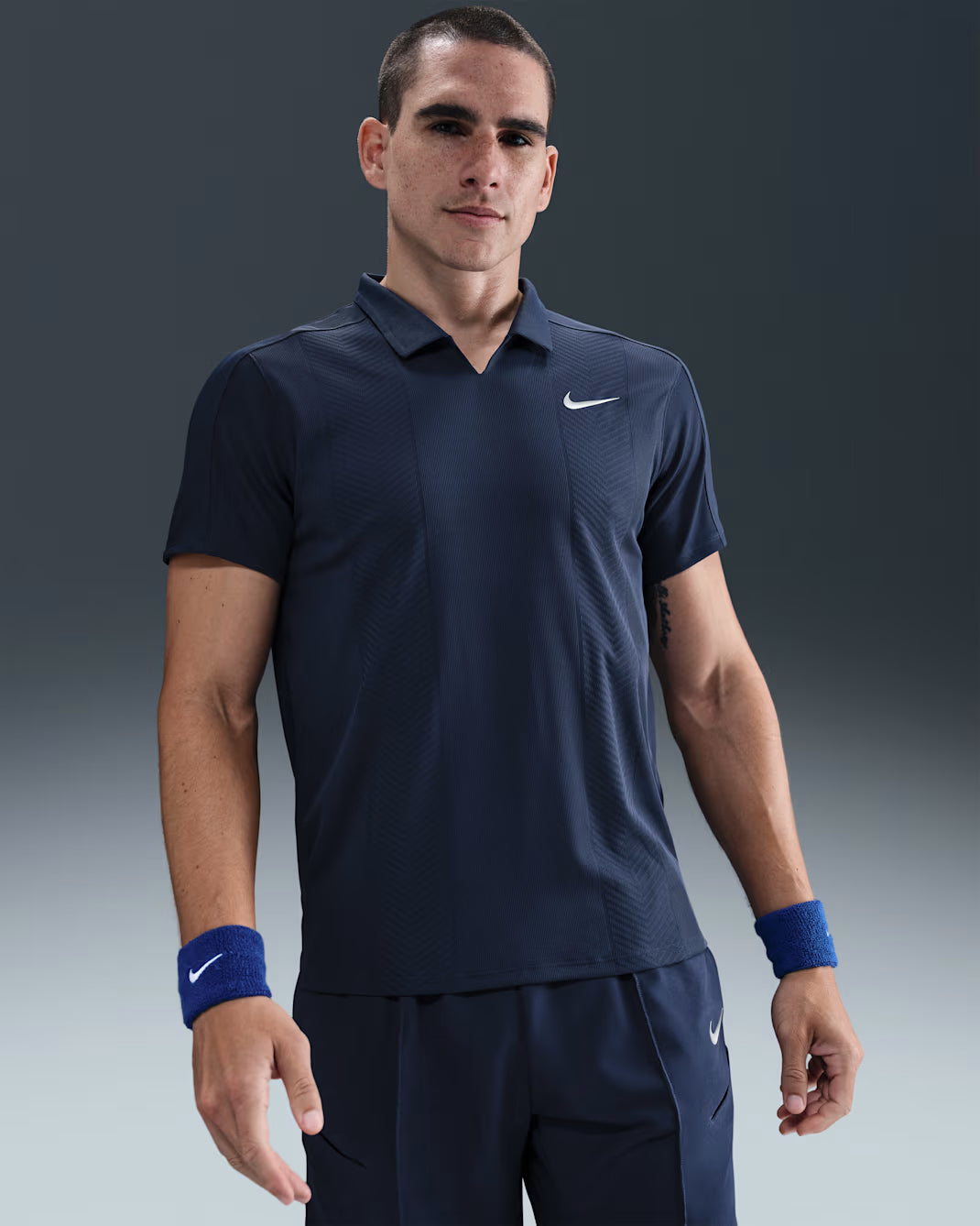 Nike Men's NikeCourt Dri-FIT Advantage Slam Polo New York - Midnight Navy - HM6752-410