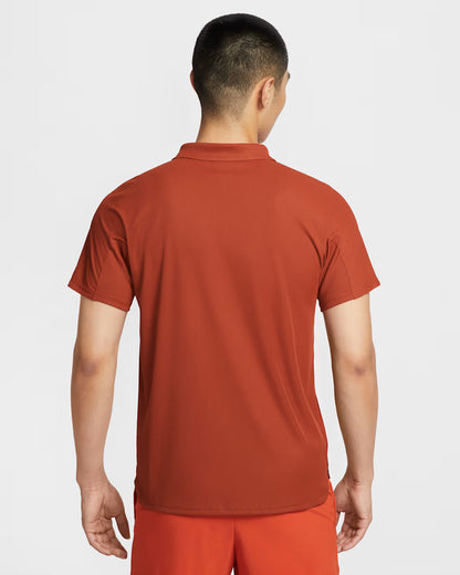 Nike Men's NikeCourt Dri-FIT Advantage Slam Polo New York - Rugged Orange - HM6752-832