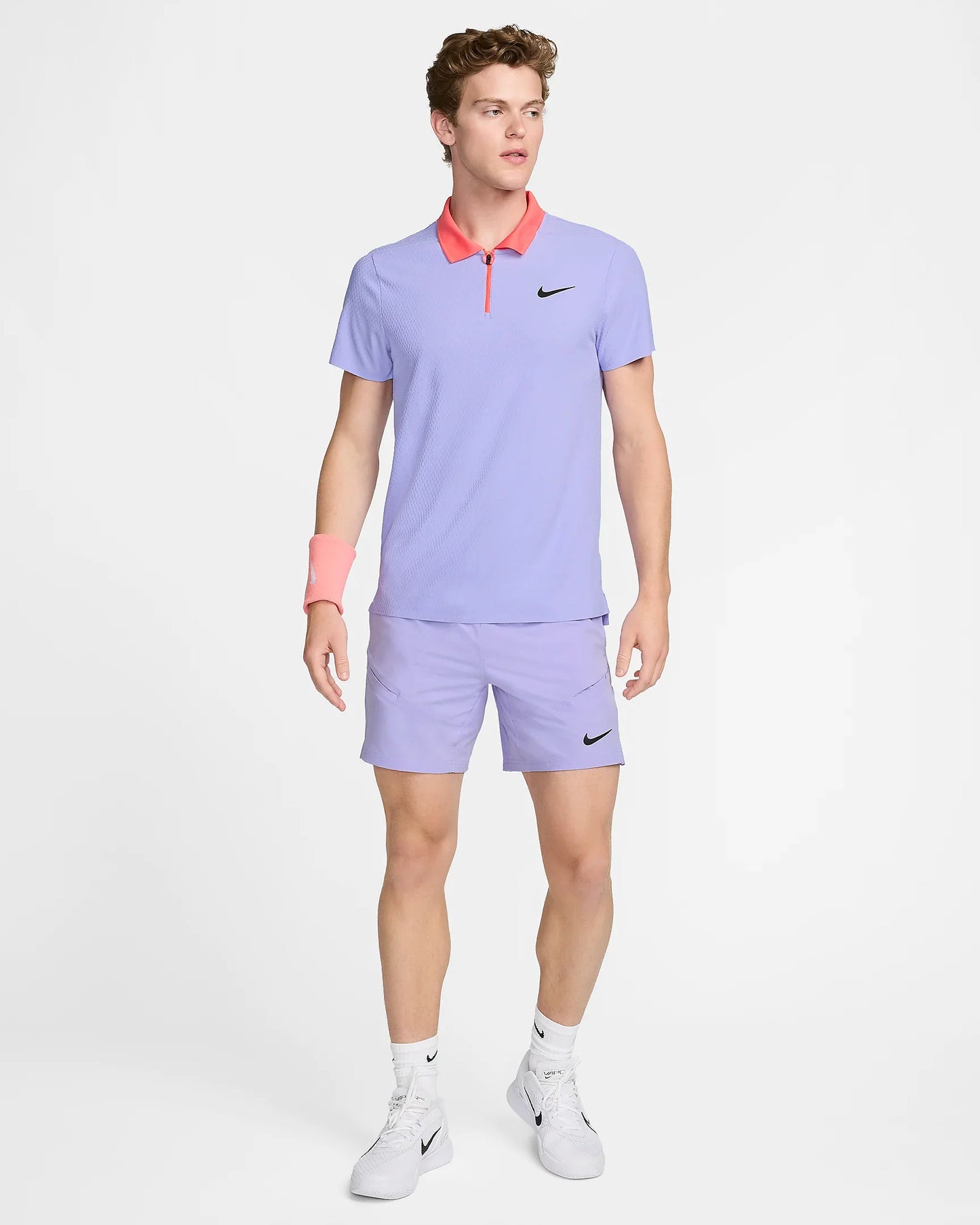 Nike Men's Slam Dri-FIT Advantage Slam Ultimate Tennis Polo - Light Purple - FQ2015-580