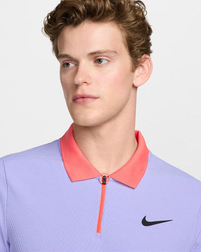 Nike Men's Slam Dri-FIT Advantage Slam Ultimate Tennis Polo - Light Purple - FQ2015-580