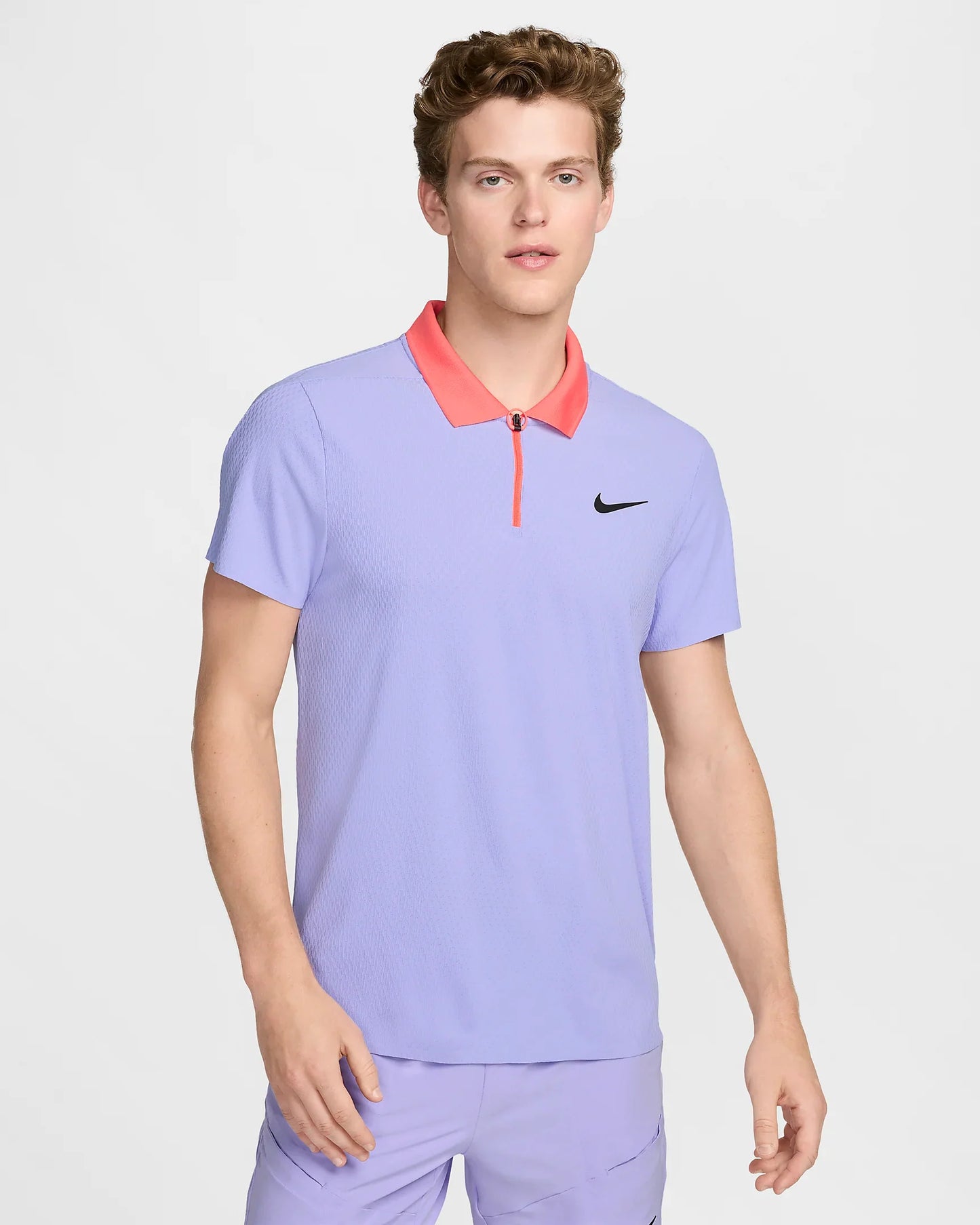 Nike Men's Slam Dri-FIT Advantage Slam Ultimate Tennis Polo - Light Purple - FQ2015-580