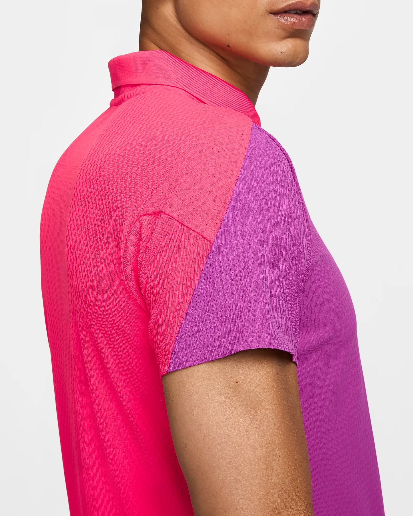 Nike Men's Slam Dri-FIT Advantage Slam Ultimate Tennis Polo - Hot Fuchsia Aster Pink White - FQ2015-518