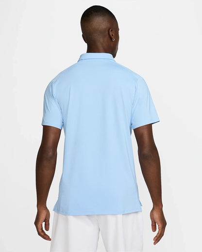 NikeCourt Advantage Men's Dri-FIT Tennis Polo - Psychic Blue Star Blue Black - FZ6907-422