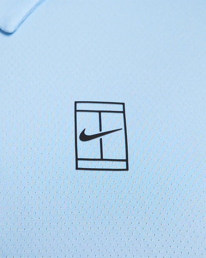 NikeCourt Advantage Men's Dri-FIT Tennis Polo - Psychic Blue Star Blue Black - FZ6907-422