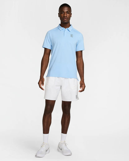 NikeCourt Advantage Men's Dri-FIT Tennis Polo - Psychic Blue Star Blue Black - FZ6907-422