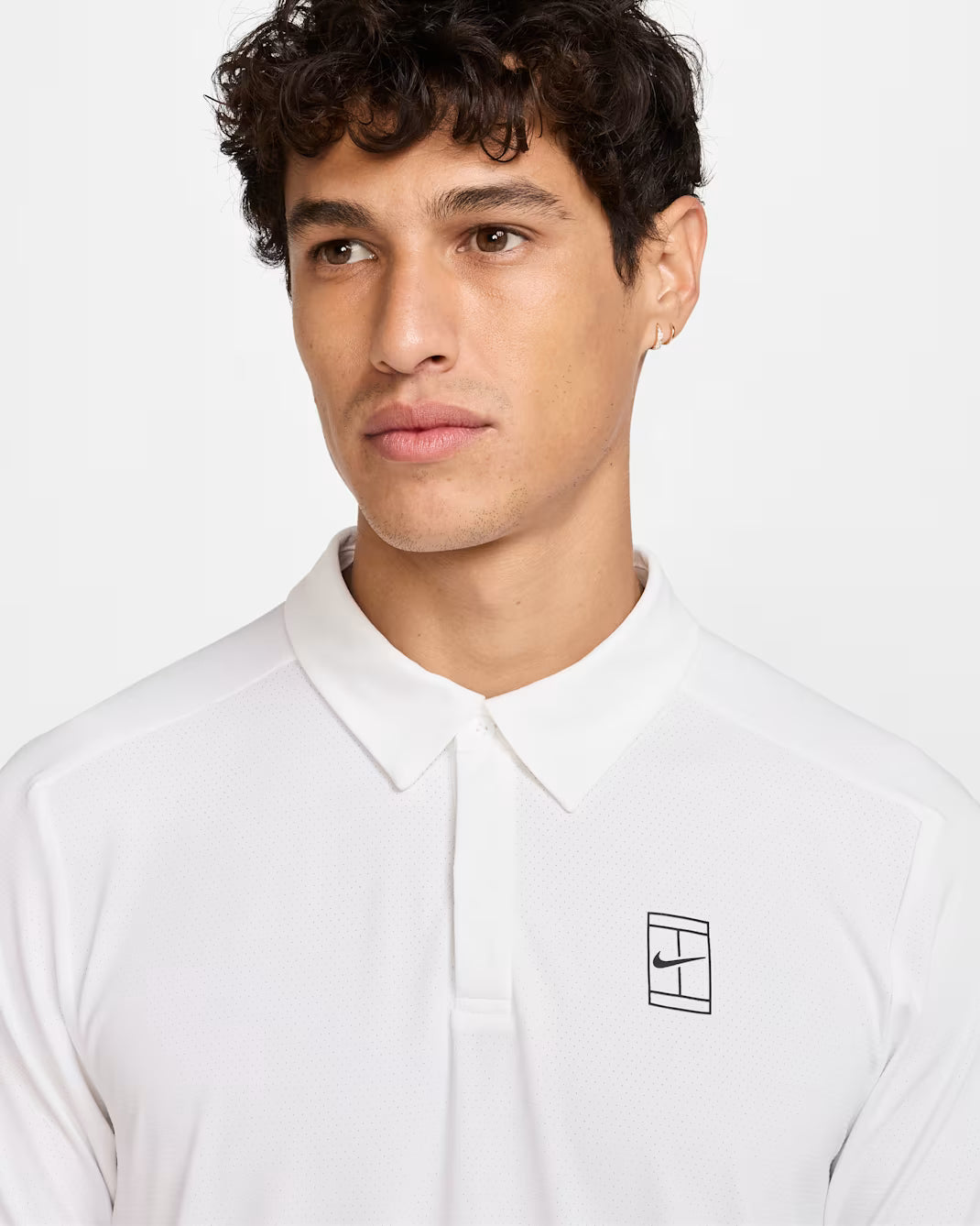 NikeCourt Advantage Men's Dri-FIT Tennis Polo - 2025 - White - FZ6907-100