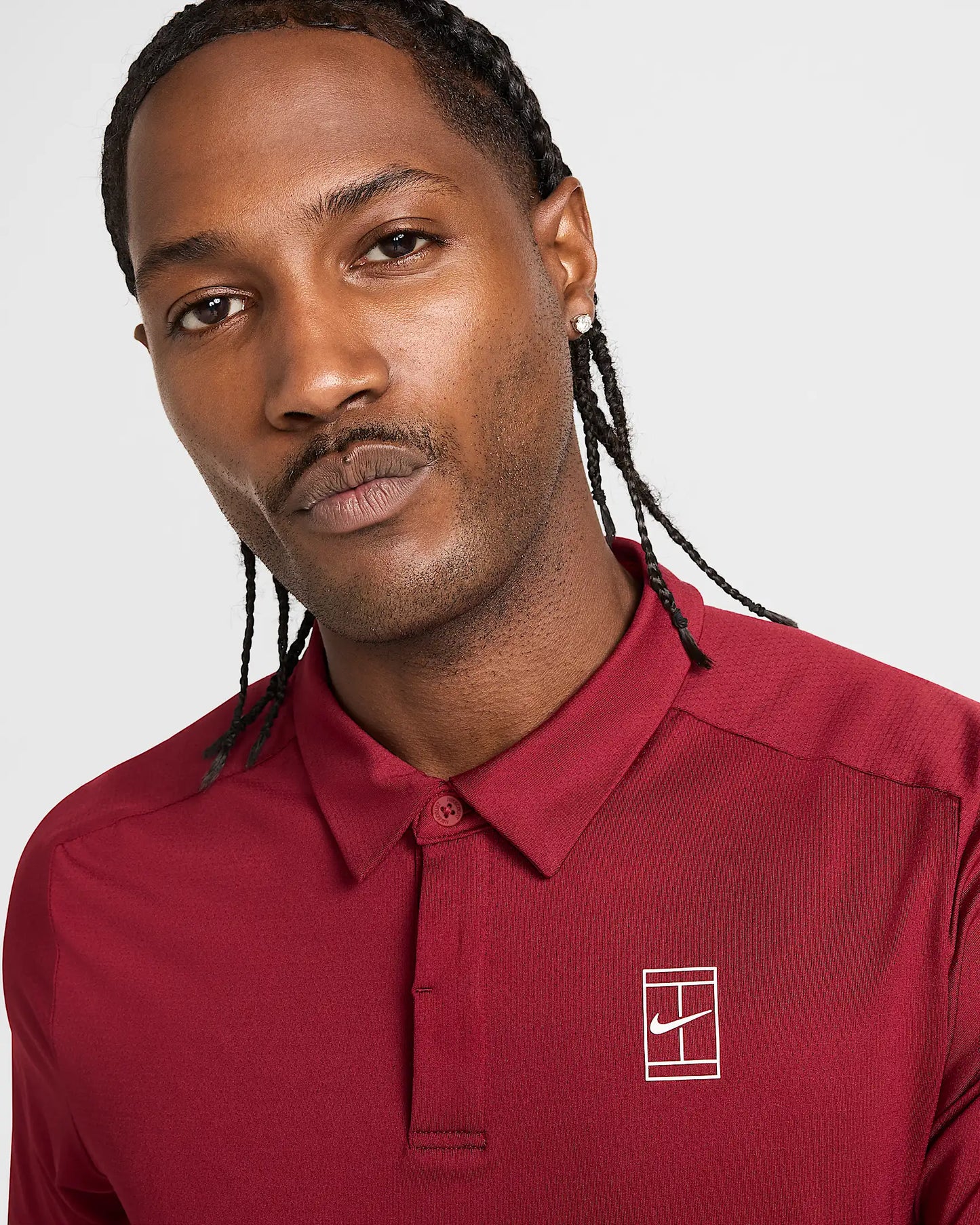 NikeCourt Advantage Men's Dri-FIT Tennis Polo - 2025 - Team Red Gym Red White - FZ6907-677