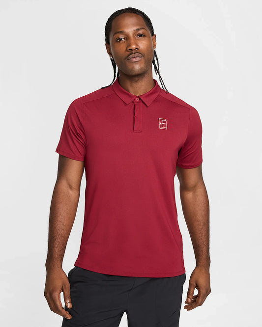 NikeCourt Advantage Men's Dri-FIT Tennis Polo - 2025 - Team Red Gym Red White - FZ6907-677