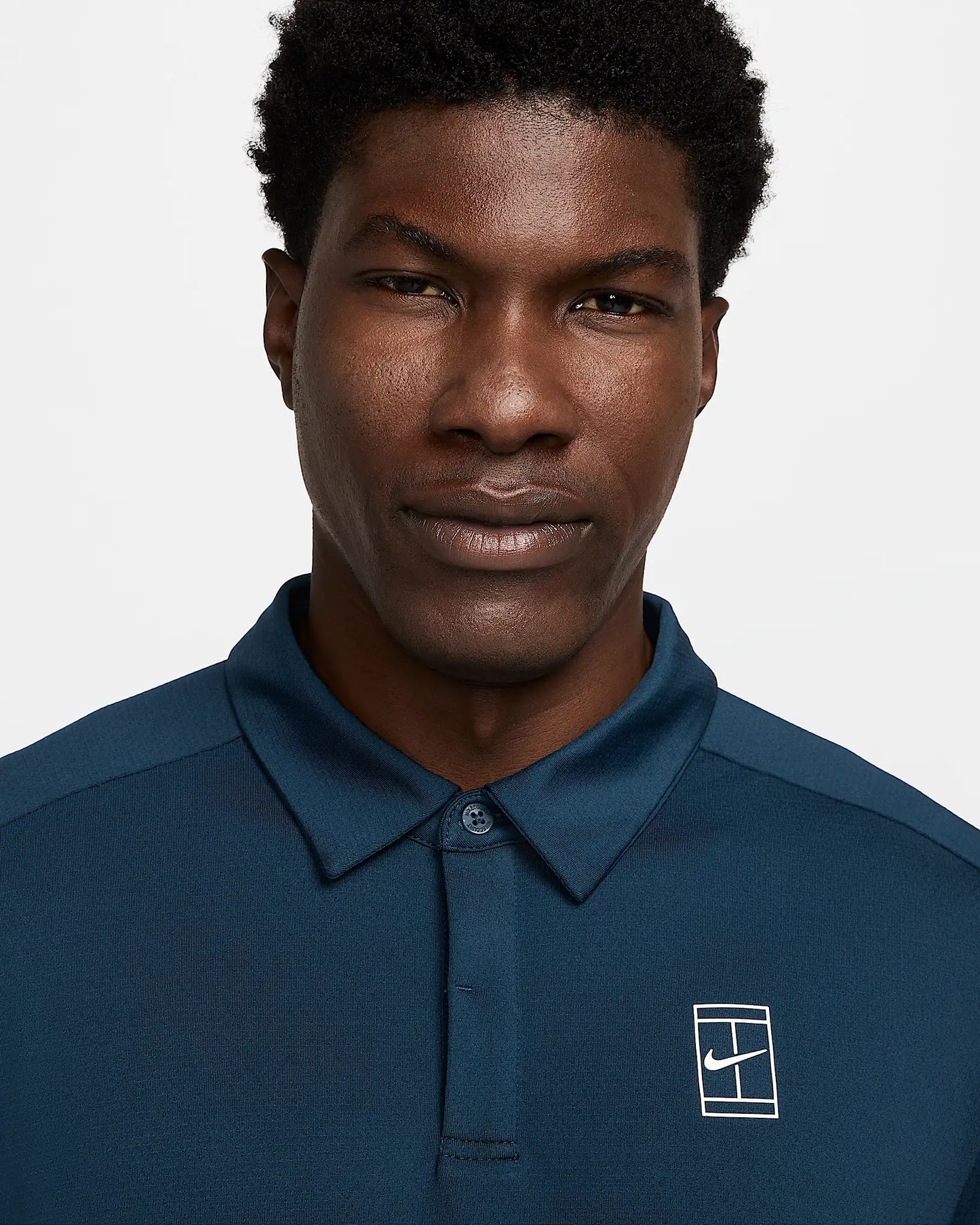 NikeCourt Advantage Men's Dri-FIT Tennis Polo- Armory Navy - Armory Navy White White - FZ6907-478
