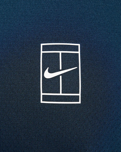 NikeCourt Advantage Men's Dri-FIT Tennis Polo- Armory Navy - Armory Navy White White - FZ6907-478