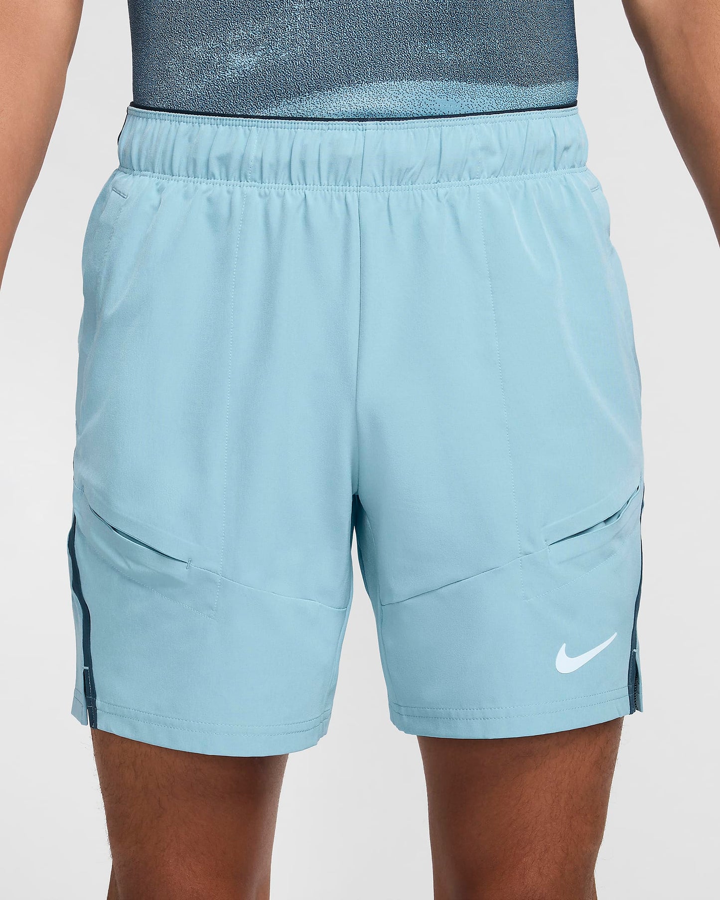 NikeCourt Advantage Men's Dri-FIT 7" Tennis Shorts - Light Blue - FD5336-464