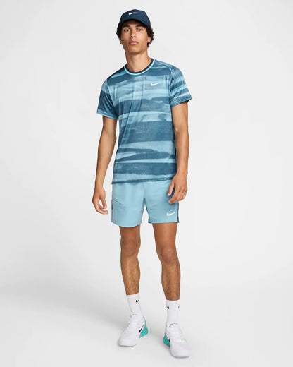 NikeCourt Advantage Men's Dri-FIT 7" Tennis Shorts - Light Blue - FD5336-464