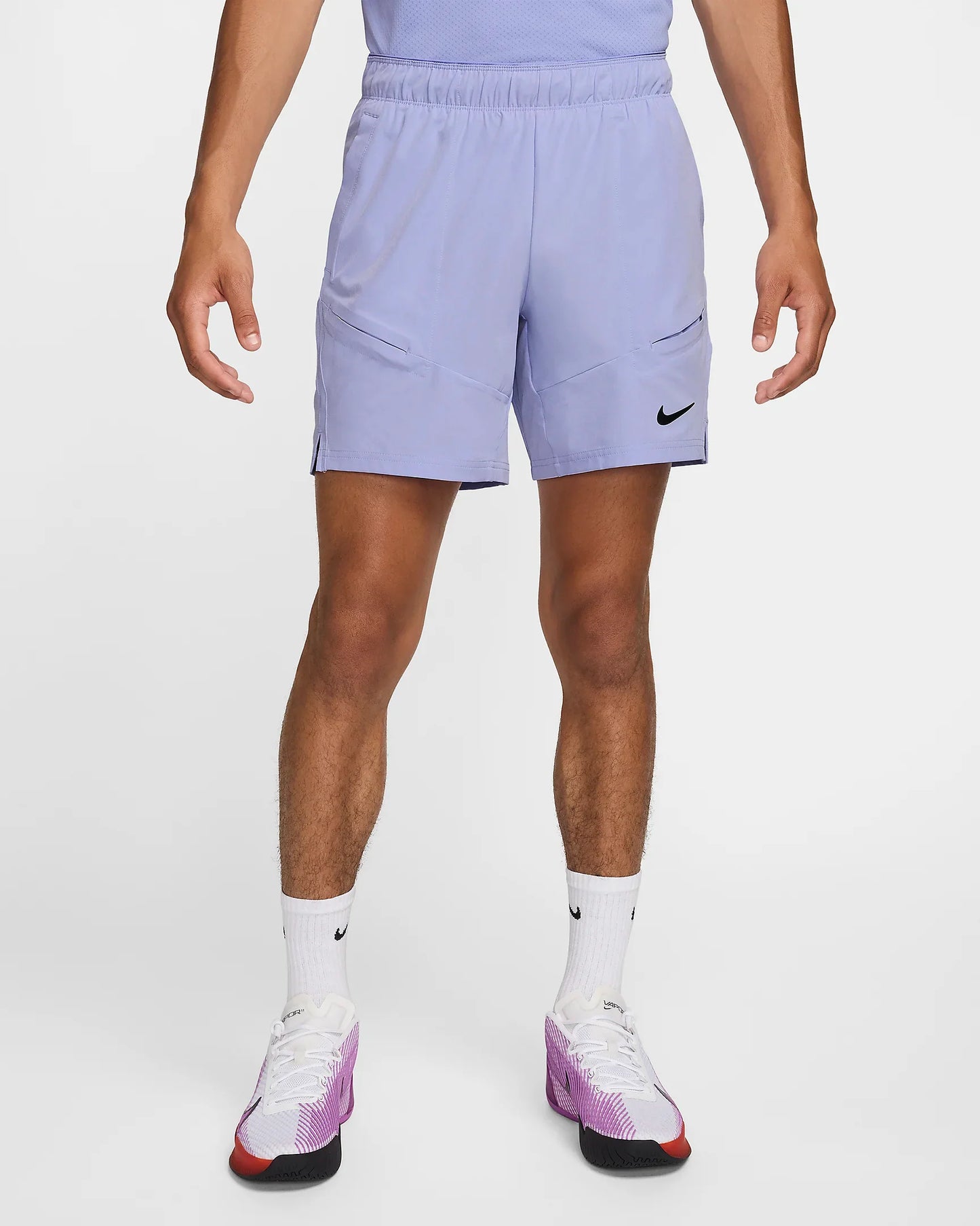 NikeCourt Advantage Men's Dri-FIT 7" Tennis Shorts - Light Purple - FD5336-580