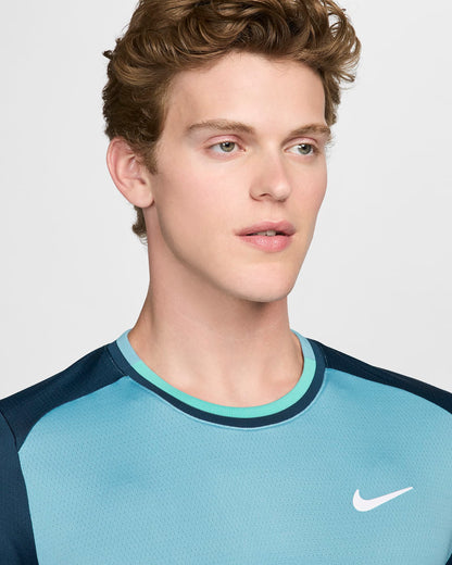 NikeCourt Advantage Men's Dri-FIT Tennis Top - Light Blue - FD5320-464