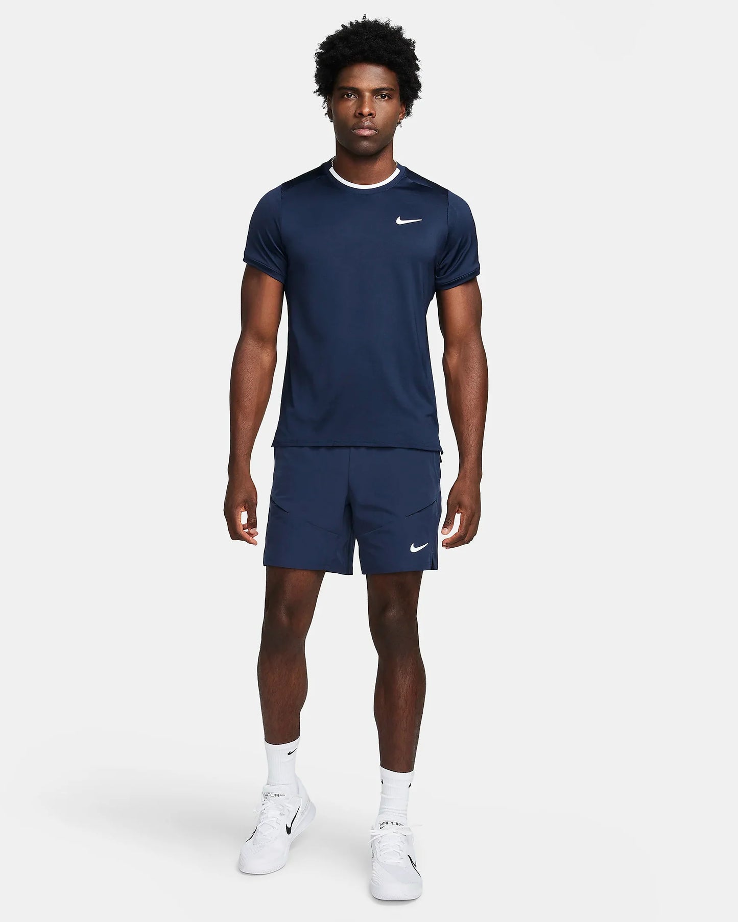 NikeCourt Advantage Men's Dri-FIT Tennis Top - Obsidian - FD5320-451
