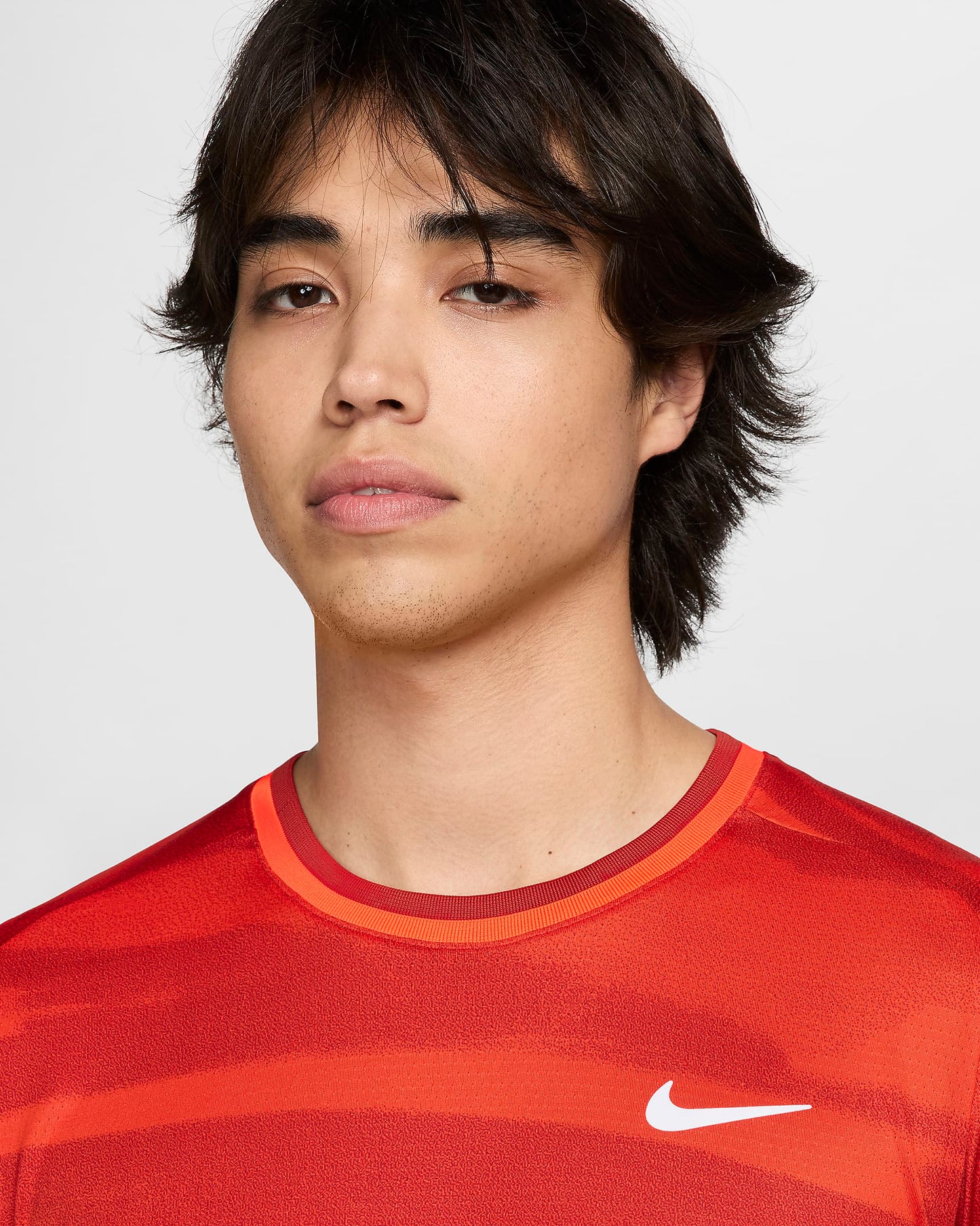 NikeCourt Advantage Men's Dri-FIT Tennis Top - Team Orange White - FQ2088-891