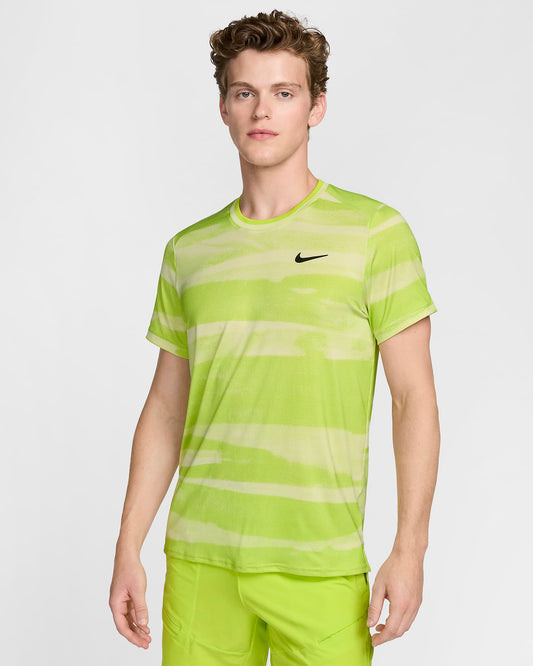 NikeCourt Advantage Men's Dri-FIT Tennis Top - Life Lime Black - FQ2088-751
