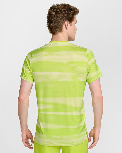 NikeCourt Advantage Men's Dri-FIT Tennis Top - Life Lime Black - FQ2088-751