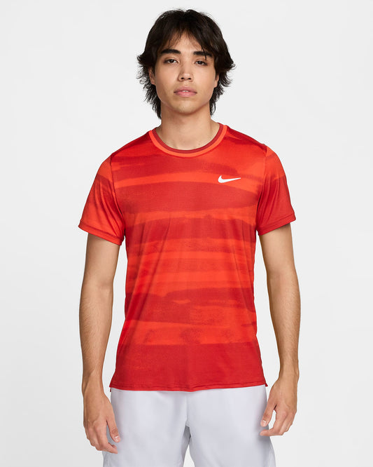 NikeCourt Advantage Men's Dri-FIT Tennis Top - Team Orange White - FQ2088-891