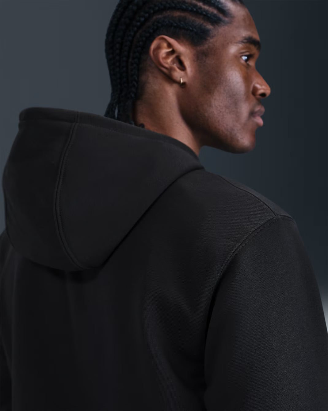 Nike Men's NikeCourt Dri-FIT Heritage Fleece Pull-Over Hoodie - Black - HM6759-010